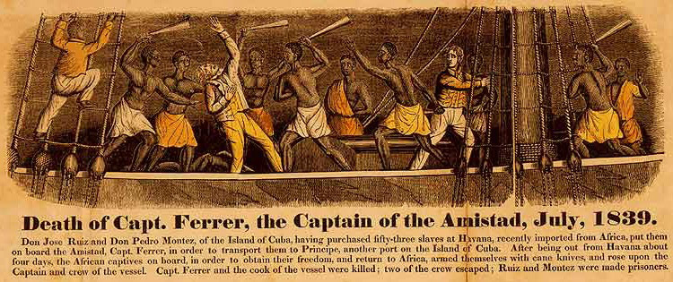 Illustration of The Amistad Revolt, 1839